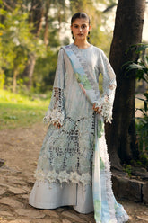 Unstitched 3-PC Embroidered Lawn Garden Of Eve By Raeesa Premium - Evah_B